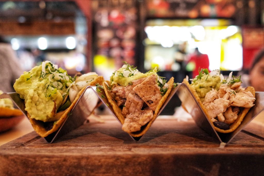 Mexican food tacos
