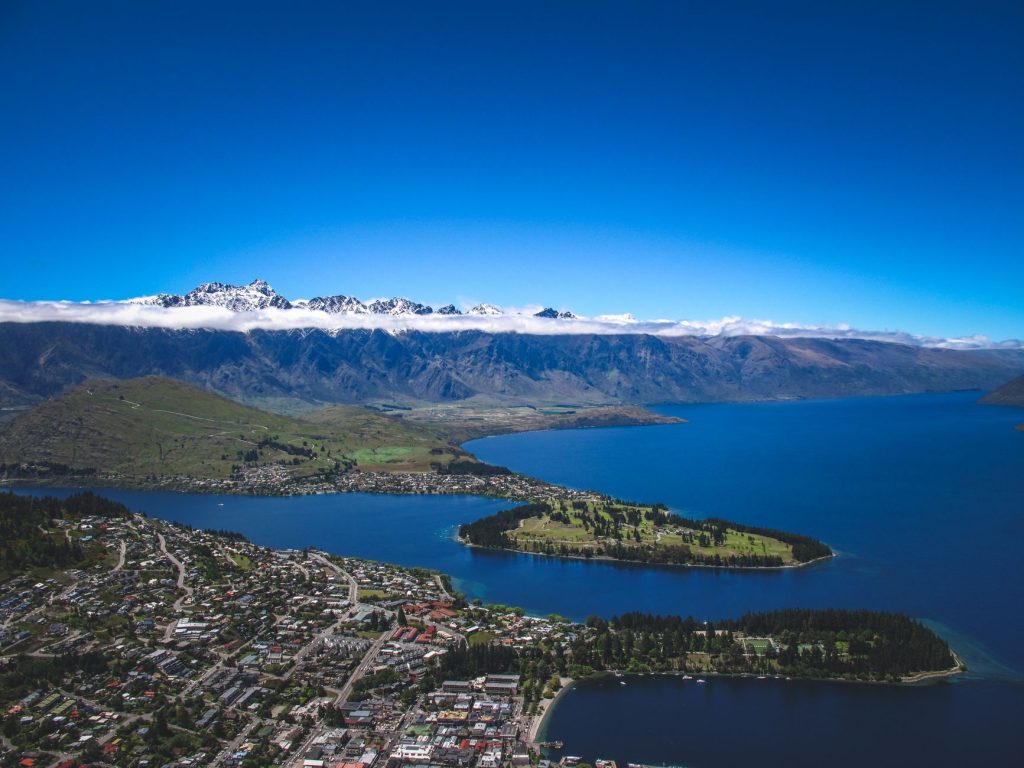 new zealand mountains lake landscape