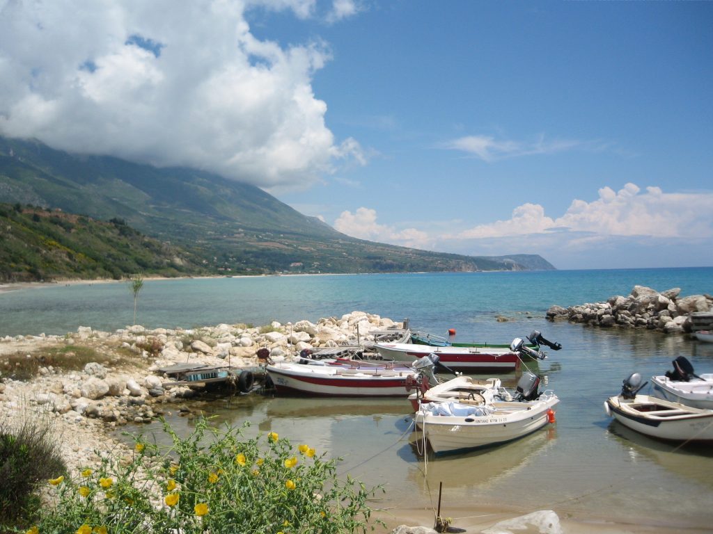 Plage et eau turquoise sur l’île de Céphalonie