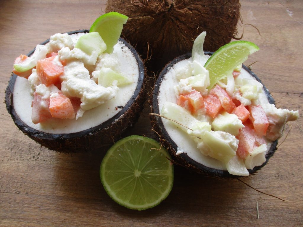 Poisson cru au lait de coco, plat emblématique de la Polynésie française